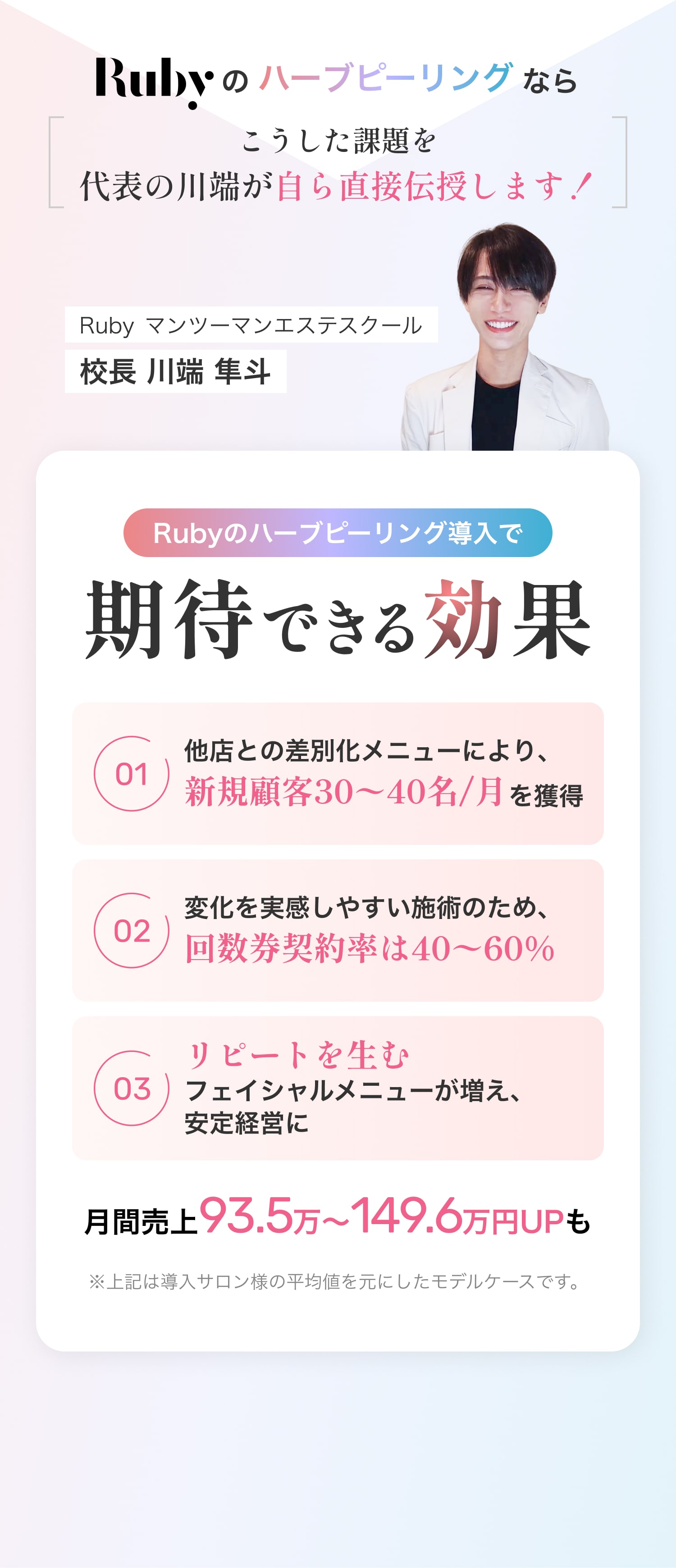 Rubyのハーブピーリングの期待できる効果